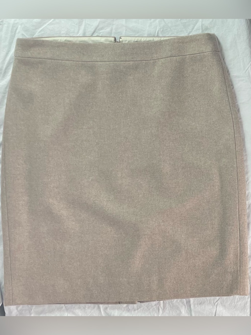 J. Crew Wool heather tan skirt